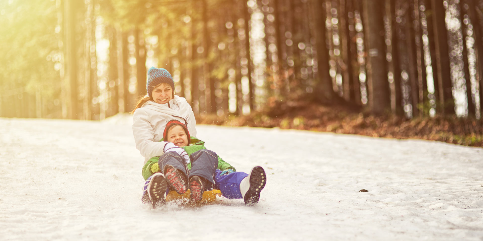 winter familie sport  spass im winter   ganzen familie