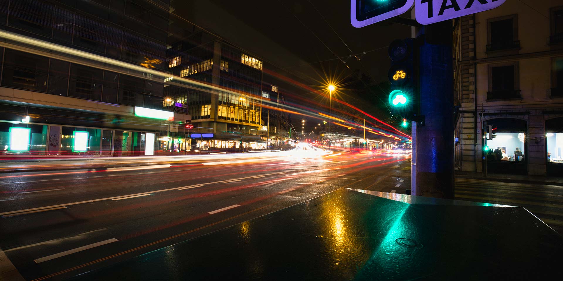 lichtwege durch genf. symbolbilg parken, nachhaltige mobilität, iem