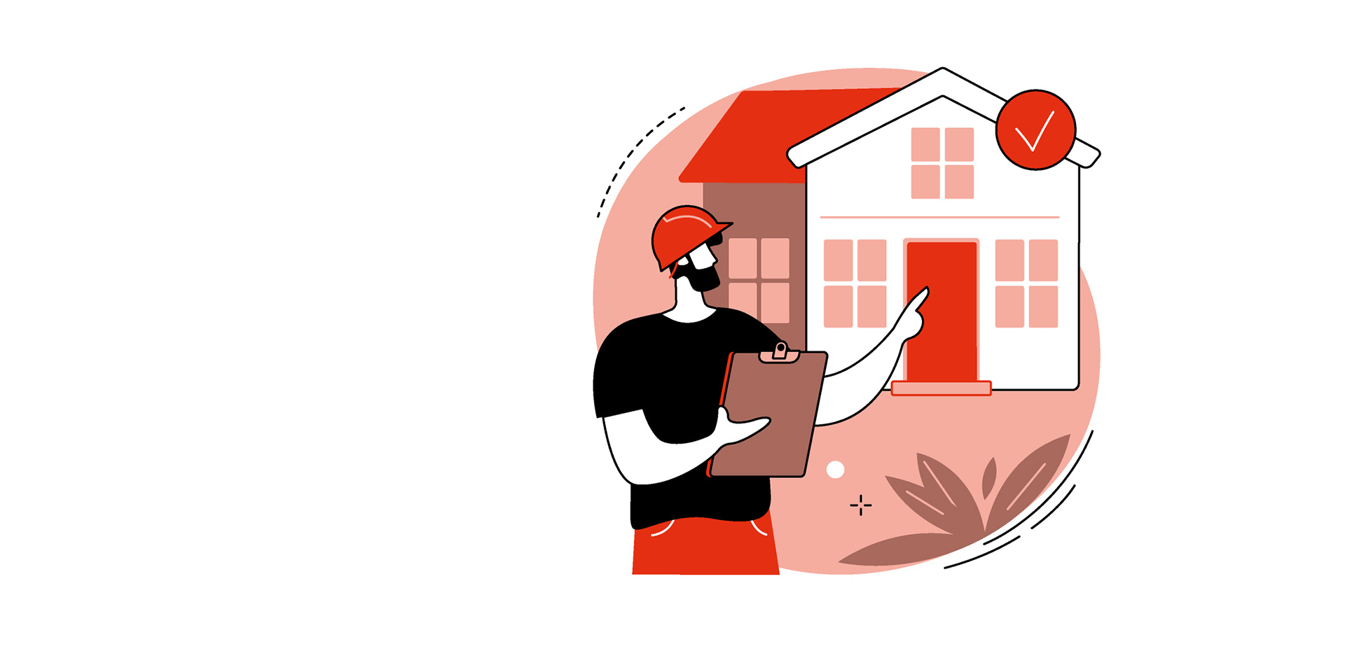 abstrakte illustration immobiliencheck. symbolbid schweizer immobilienmarkt