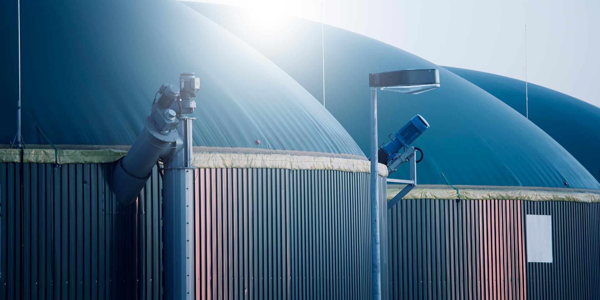 detail shot of a mon biogas plant in germany. cross processed and vignette added. po-to-gas