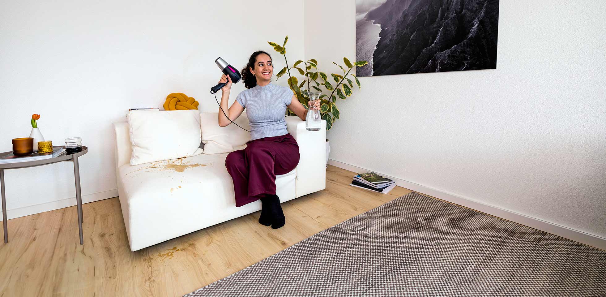 das leben im griff  einer flexiblen versicherung