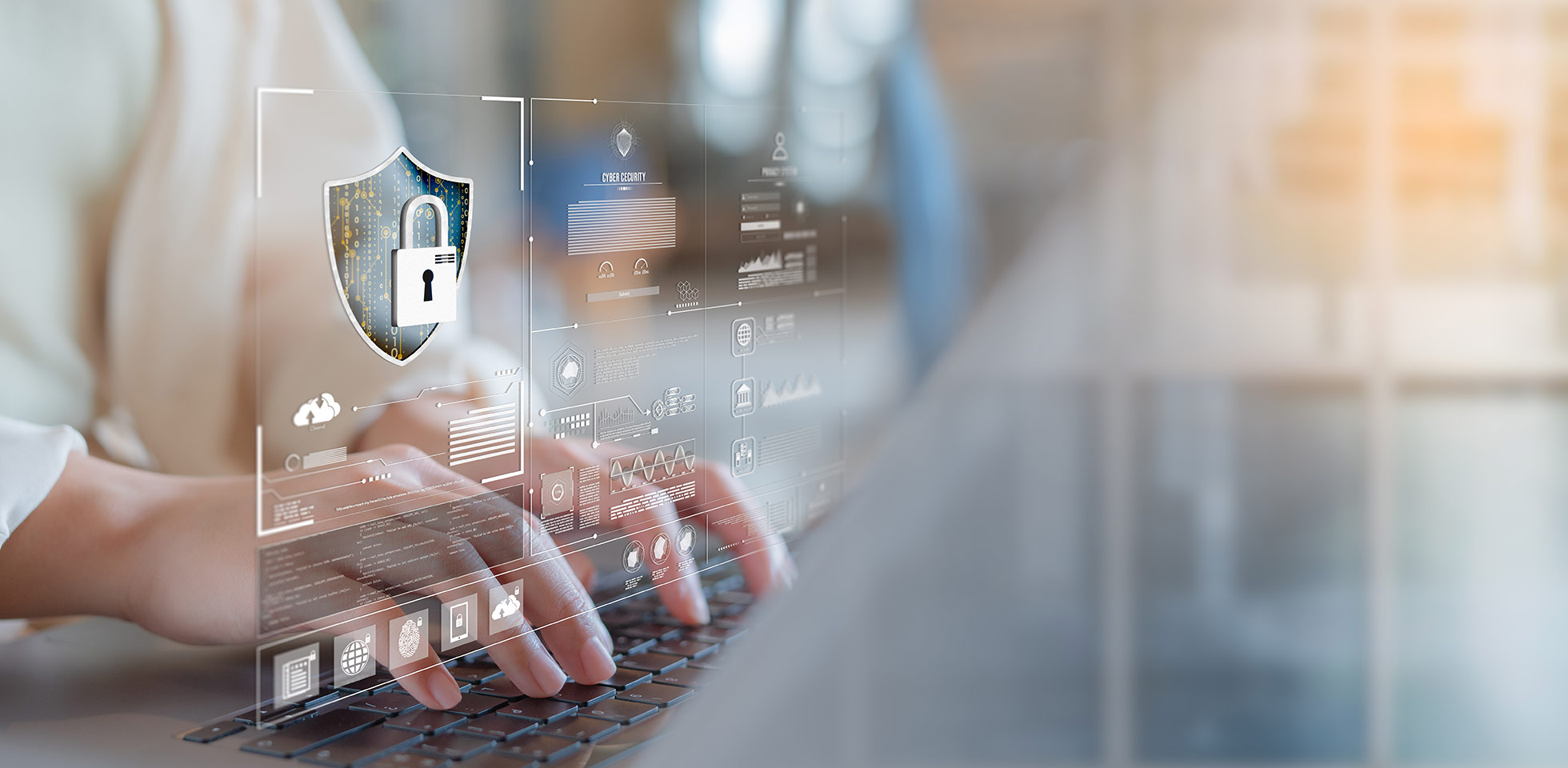 cybersicherheit auf monen virtuellen schnittstellen, anmeldung bei internetsicherheitsnsten, soziale men  datenbanken, zugriff auf kreditkartendaten, identitätsprüfung, datenschutzsystem. symbolbild cybersicherheit von industriemaschinen