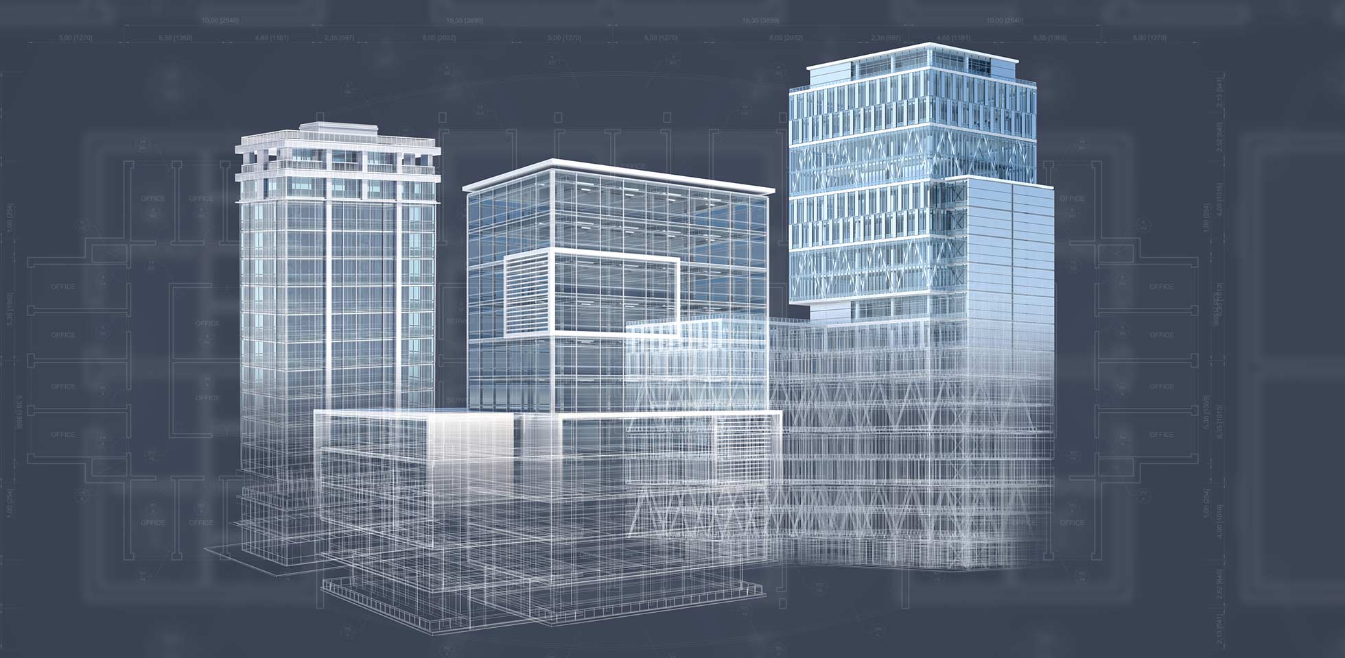 mit einer cad-software für architekturdesign erstellter hintergr  bürogebäuden,  baupläne, blaupausen  strukturen zeigt. alle modelle  pläne sind in meinem portfolio verfügbar. symbolbild planungstool, bim