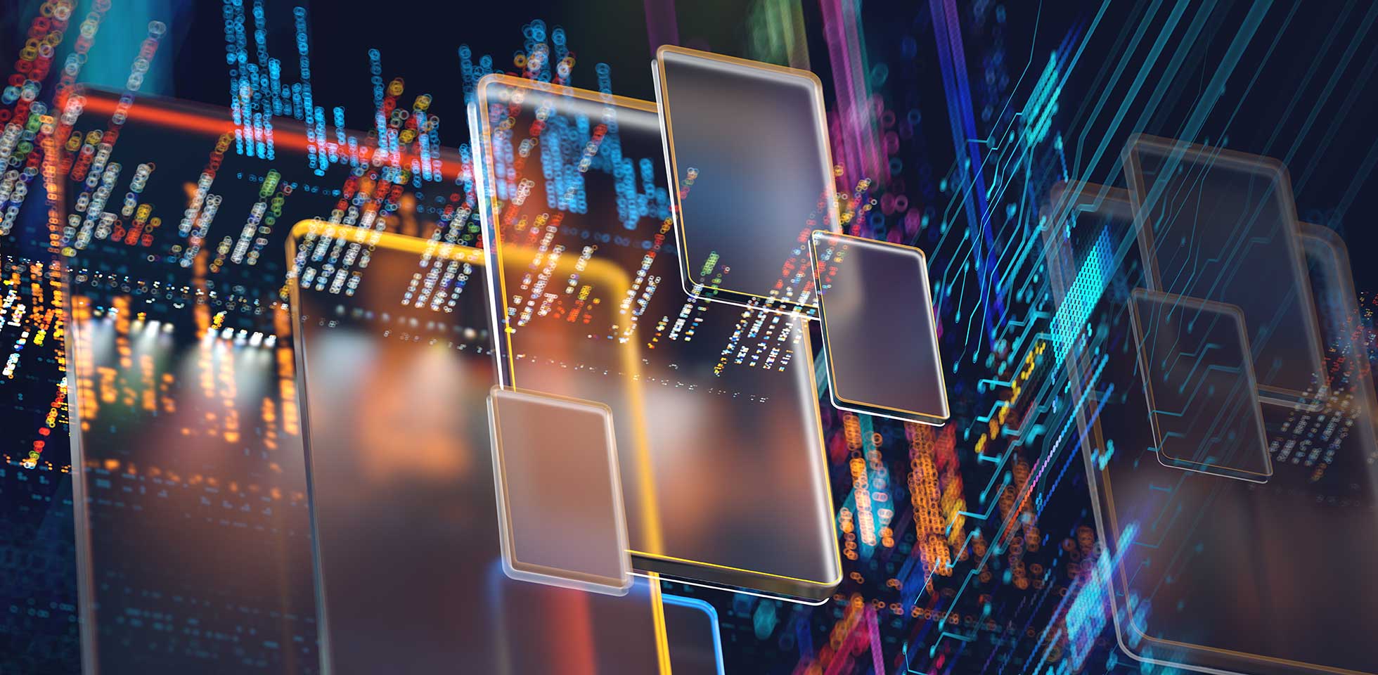 digitaler hintergr,  innovative technologien in künstlichen systemen (ki), neuronalen schnittstellen  technologien für maschinelles lernen im internet darstellt. symbolbild öffentliche sicherheit