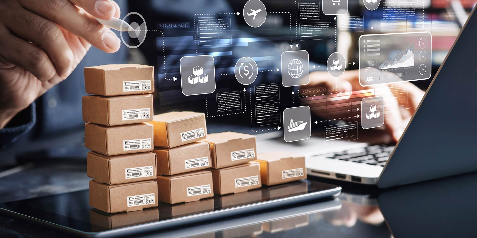 optimization of procurement or purchasing product or and service solution.crm customer relationship management for global business connection.not ai generated