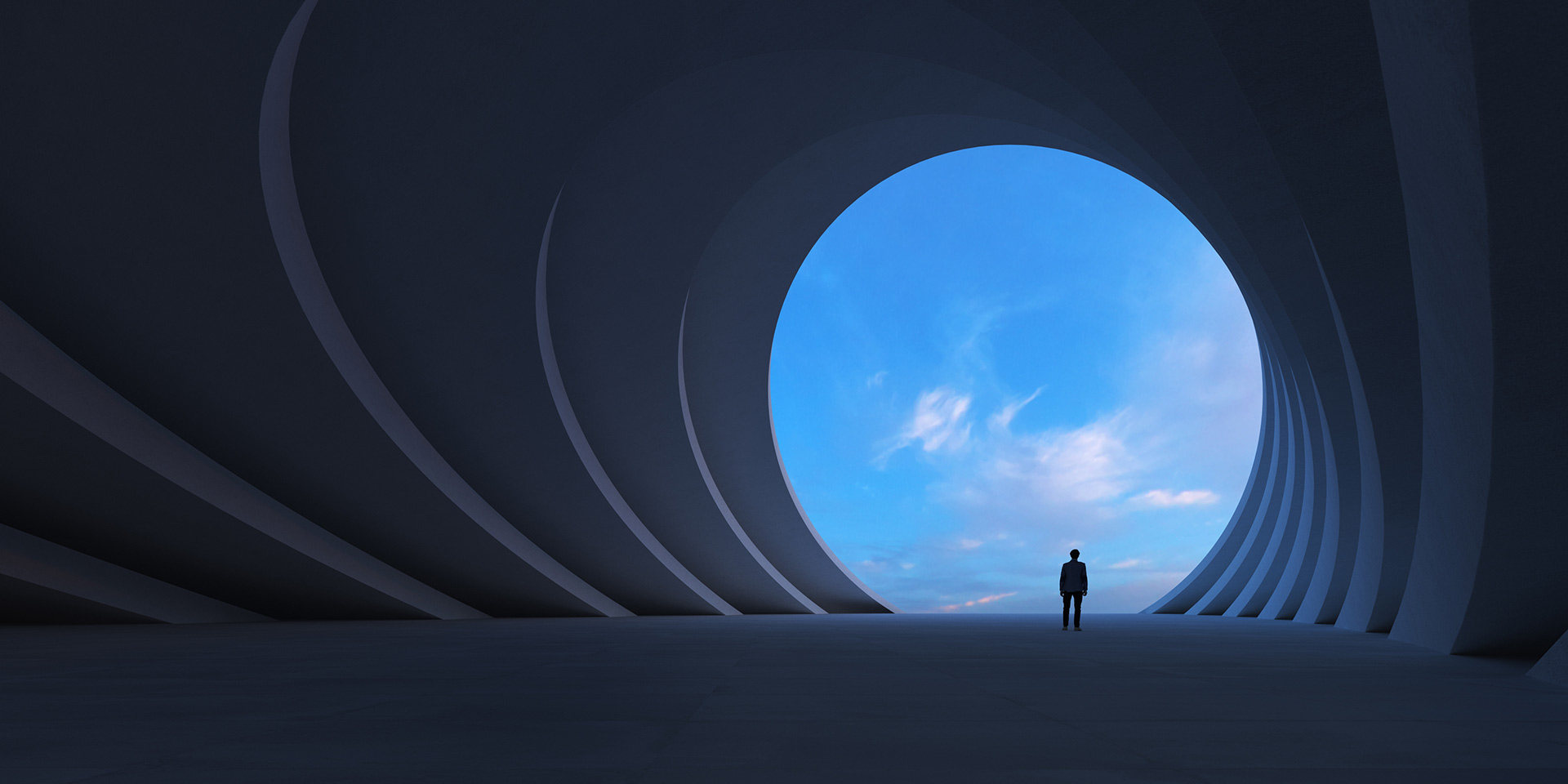 light at the end of the tunnel, roboter