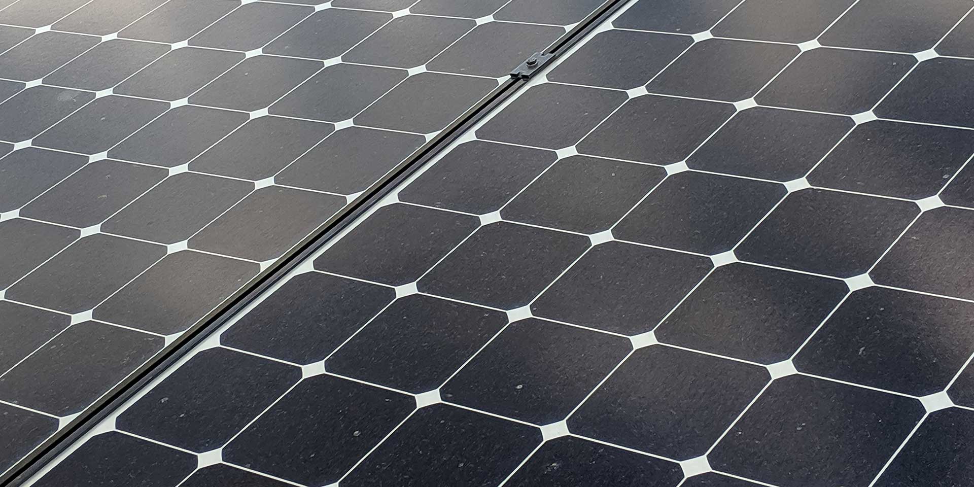 full frame shot of solar panels