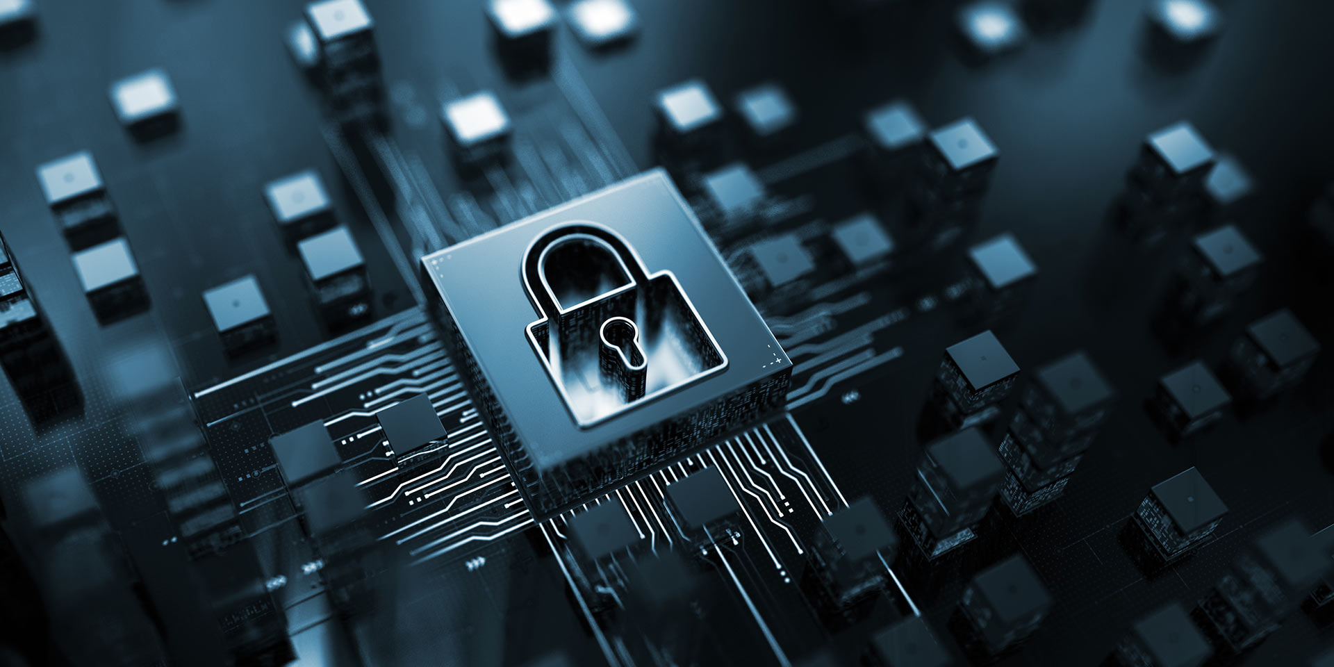 cybersecurity concept. 3d ren, sicherheit