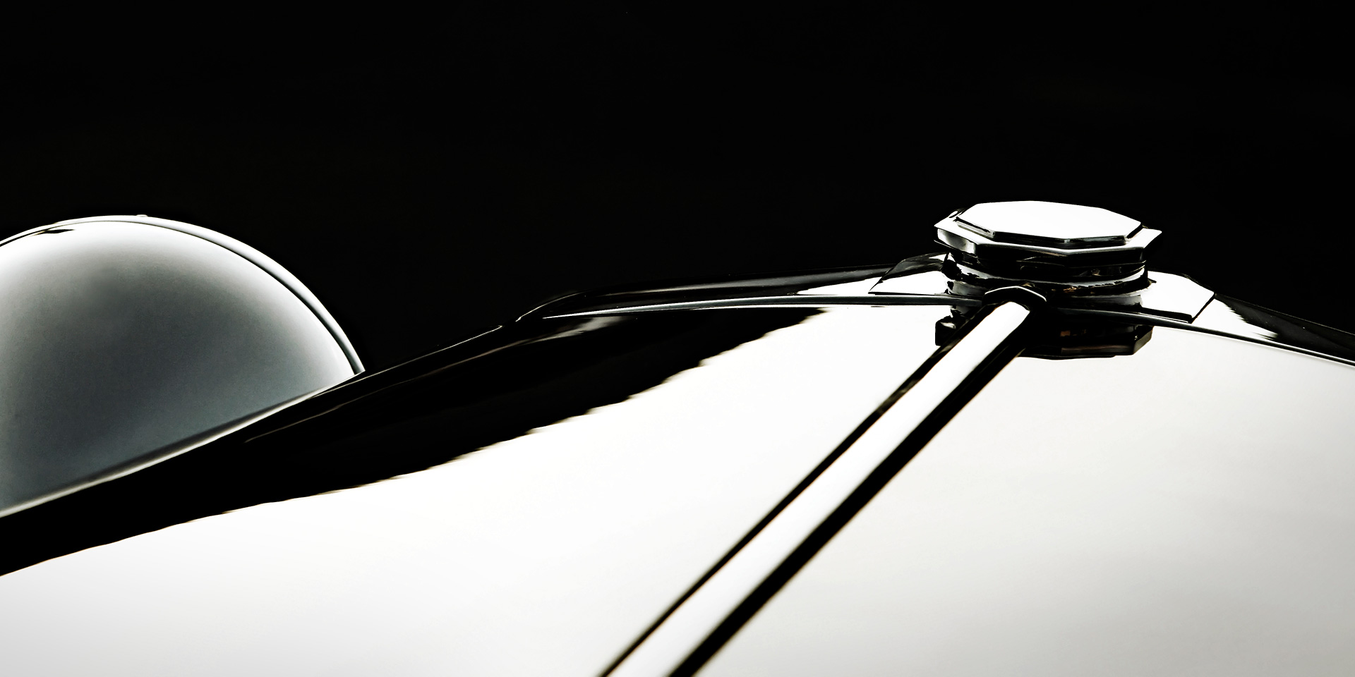 detail from a bonnet, oldtimer, classic car